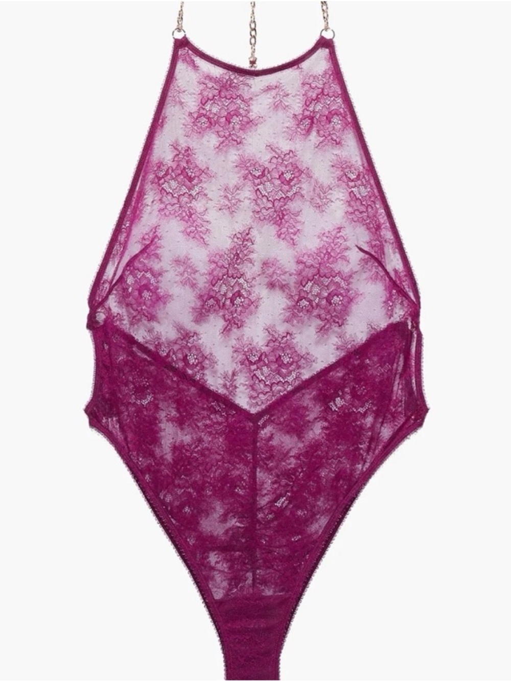 Savage X Fenty Chantilly Cascade Teddy in Plum Potion Purple size 3X